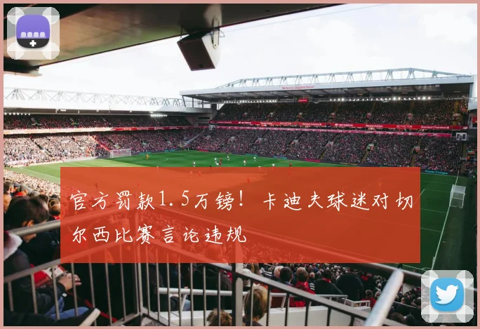 官方罚款1.5万镑!卡迪夫球迷对切尔西比赛言论违规